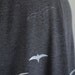 Womens dresses . Grey Jersey day dress . Applique dresses . V neck Dress - Flying Birds - size Medium