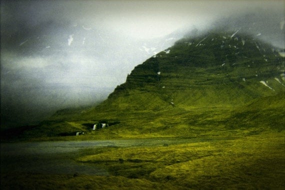 Waterfall (Photography, Film, Iceland, Home Decor)