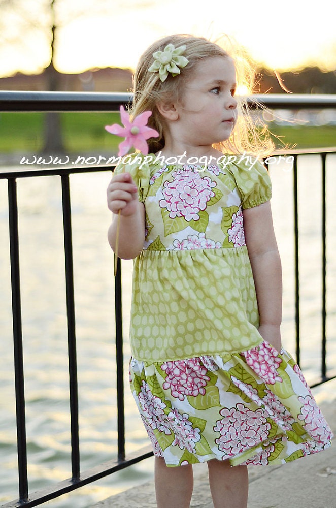 Twirl Dress - Spring Garden - Available sizes: 24 months-5T - Handcrafted by Valeriya