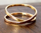 Rose Gold Infinity Ring, 14K Rose Gold, sizes 3 through 6, any size available, Sea Babe Jewelry