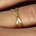 Yellow Gold Infinity Ring, 14K Yellow Gold, sizes 3 through 6, any size available, Sea Babe Jewelry