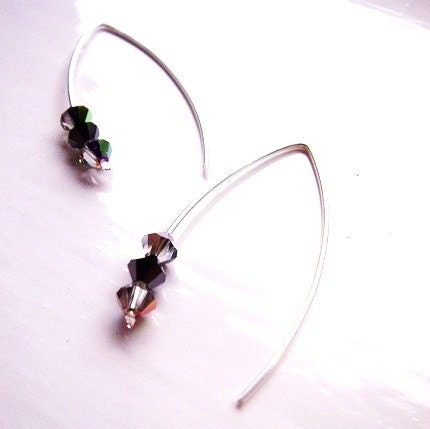 CLOSING down 50% SALE - ZARA . earrings with Swarovski crystals . could make a perfect bridesmaid's gift