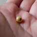 13 Gold spacer, bead, brass