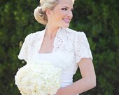 Lace Wedding Bolero- Custom Alencon Lace