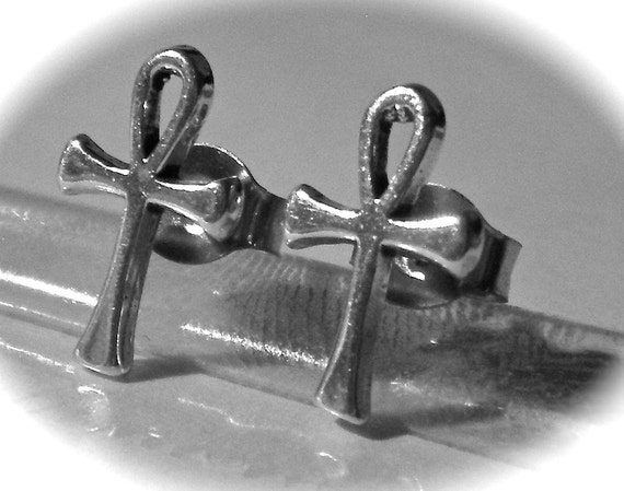 MINI Petite ANKH Post EARRINGS