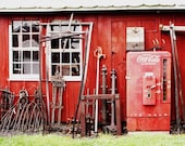 Rustic Barn Photography, Country Landscape Fine Art, Old Metal & Coca Cola - Fine Art Photography by Barbara Boward