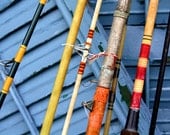 Fishing Rods Fine Art Photography Vintage Retro Home Decor for Him, Dudes, Boys Room, Mancave