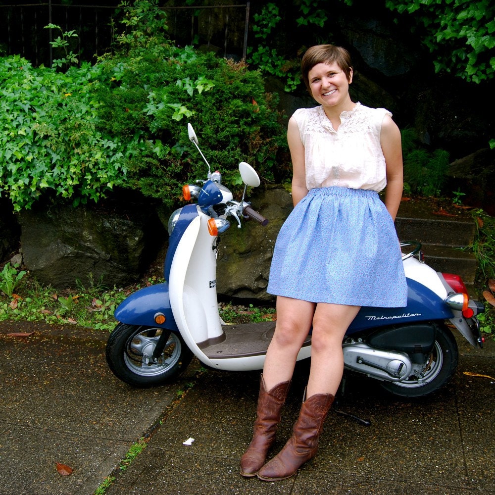 Britta Skirt // Blue Floral