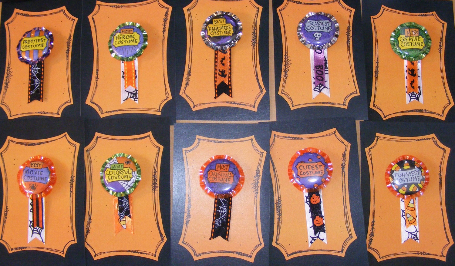 10 Costume Contest Award Ribbons