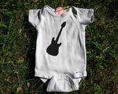 Guitar Stencil Onesie