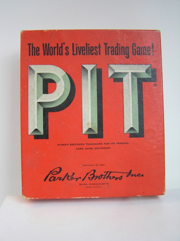 Vintage Parker Brothers PIT Bull and Bear Game 60s