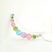 Watercolor Minimalist Bubble Necklace, Sterling Silver Artisan Paper Jewelry, Lavender Blue Jade and Pink....