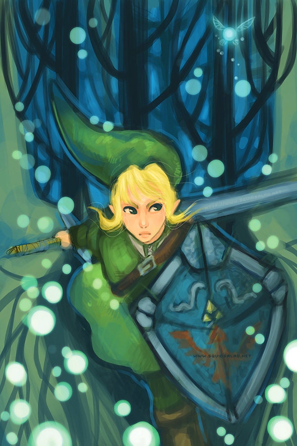 The Legend of Zelda Link & Navi Poster