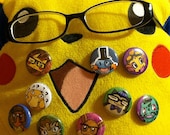 Nerdy Pokemon 1-inch Button Pack (11 button set)