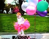 Tutu, birthday tutu, baby tutu, toddler tutu SEWN sunshine brights tutu and matching headband