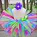 Birthday Tutu Skirt for baby, infant, toddler girl Bold Carnival tutu set