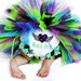 Rockstar Birthday Tutu for newborn baby infant toddler girls - includes Sewn Tutu and matching headband