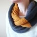 mens wool infinity scarf in PATCHWORK (made to order)