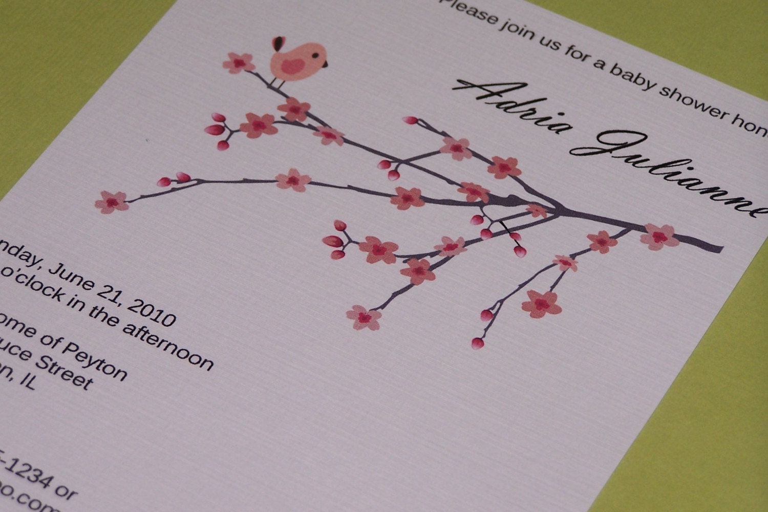 Baby Shower Announcement or Bridal Shower Invitations