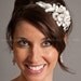Wedding Headband, Lace Headband, Porcelain Flowers, Rhinestones, Bridal Headband - Odessa