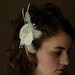 A Touch Of The Tropics Orchid with Rhinestones and Feather Accents