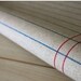 Zakka Beige Khaki Red Blue Stripes Lines Cloth Fabric 55 x 19 Inches