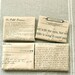 Cotton Linen Fabric Cloth - Beige Cream Black French Script Words Letter Typo Le Little Petit Prince Fabric 4 Panels