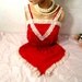 Red Onesie Teddy / Romantic Lingerie. Size M - 11