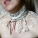 Dahlia the Fair - Cream Ivory and Taupe Collar w Lace