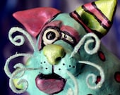 Cat Sculpture, Tiddly the Party Cat