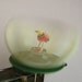 On Sale -  Antique Tin TOY WHIRLIGIG EGG Spins Cracks Open To Reveal Tiny Chenille Chick