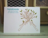 Sarcastic, Funny Birthday Card - Gocco -  Built You a Fort  from PaperMichelle