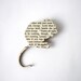 Of Mice and Men - Mouse brooch. Classic book brooches made with original pages.