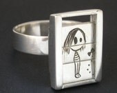Slider ring-sterling silver