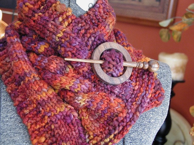 Instant PDF - Chunky Dunky Knitted Neckwarmer / Headwrap Pattern