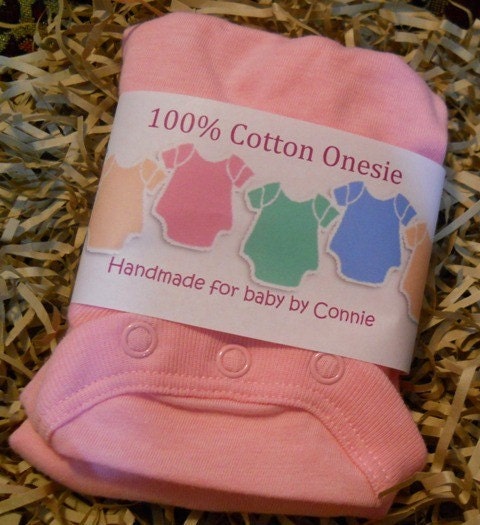 Personalized Girl Onesie/Burp Cloth Wrappers PDF Set