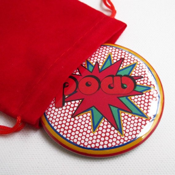 Comic Pow Pocket Mirror