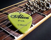 Sleep Through the Static Guitar Pick Necklace