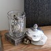 TO GATHER Vintage Glass Lidded Jar