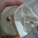 Memorial Day Sale Vintage bride's garter wallet by Hortense Hewitt ivory with rosette accent perfect for wedding img