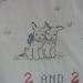 Baby Blanket Wall Art Bedding Crib SHeet Children Embroidered Dog Scottie Terrier Nursery Decor