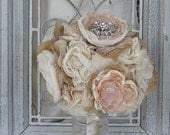 Wedding Bouquet Rhinestones Vintage Inspired Custom Made any Colors
