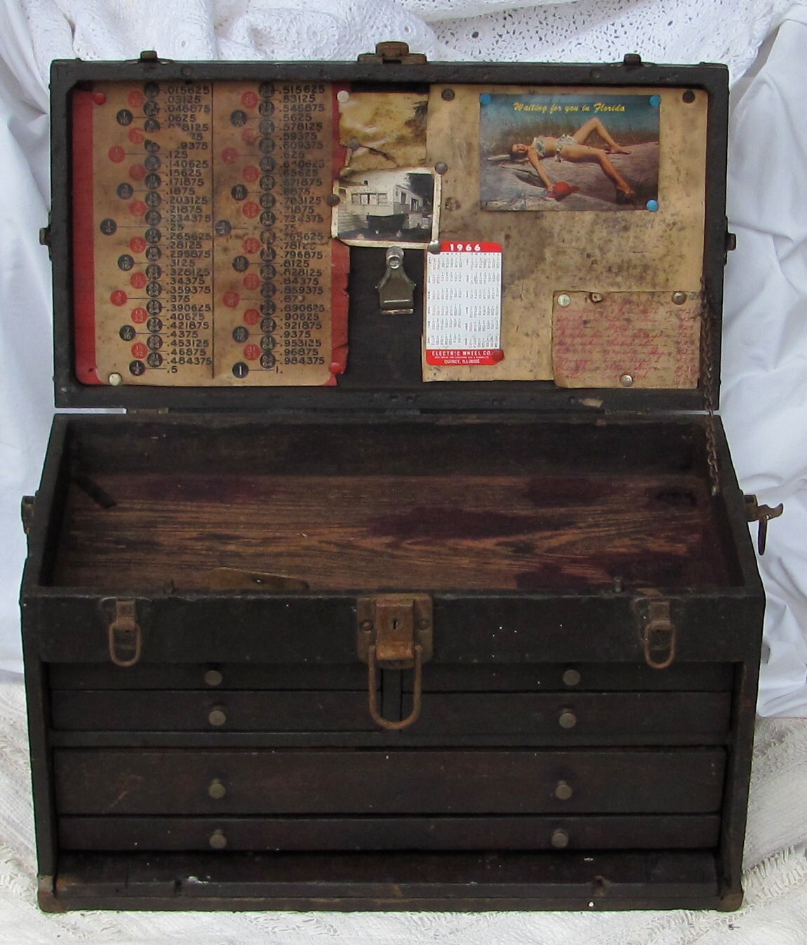 Vintage Machinist Wooden Tool Box by My by BurlapandBlingStudio