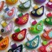 Wholesale Lot of 8 Eco Friendly Felt Bird Keychains Embroidery Cute Embroidery