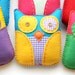 Wholesale Lot of 6 Felt Owl Plush Toys Softies Stuffed Animal Woodland Party Favors