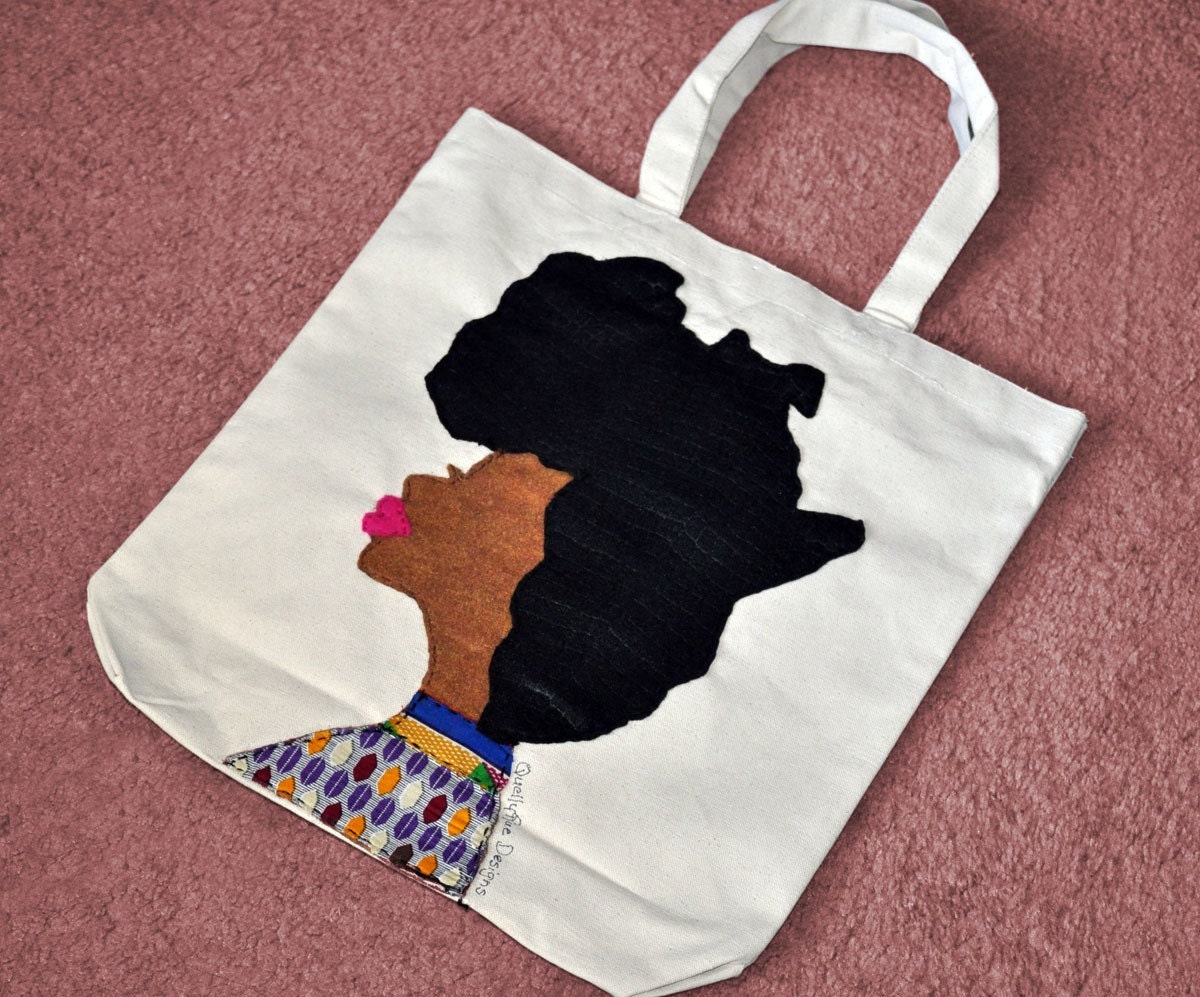 Afro Woman Tote Bag