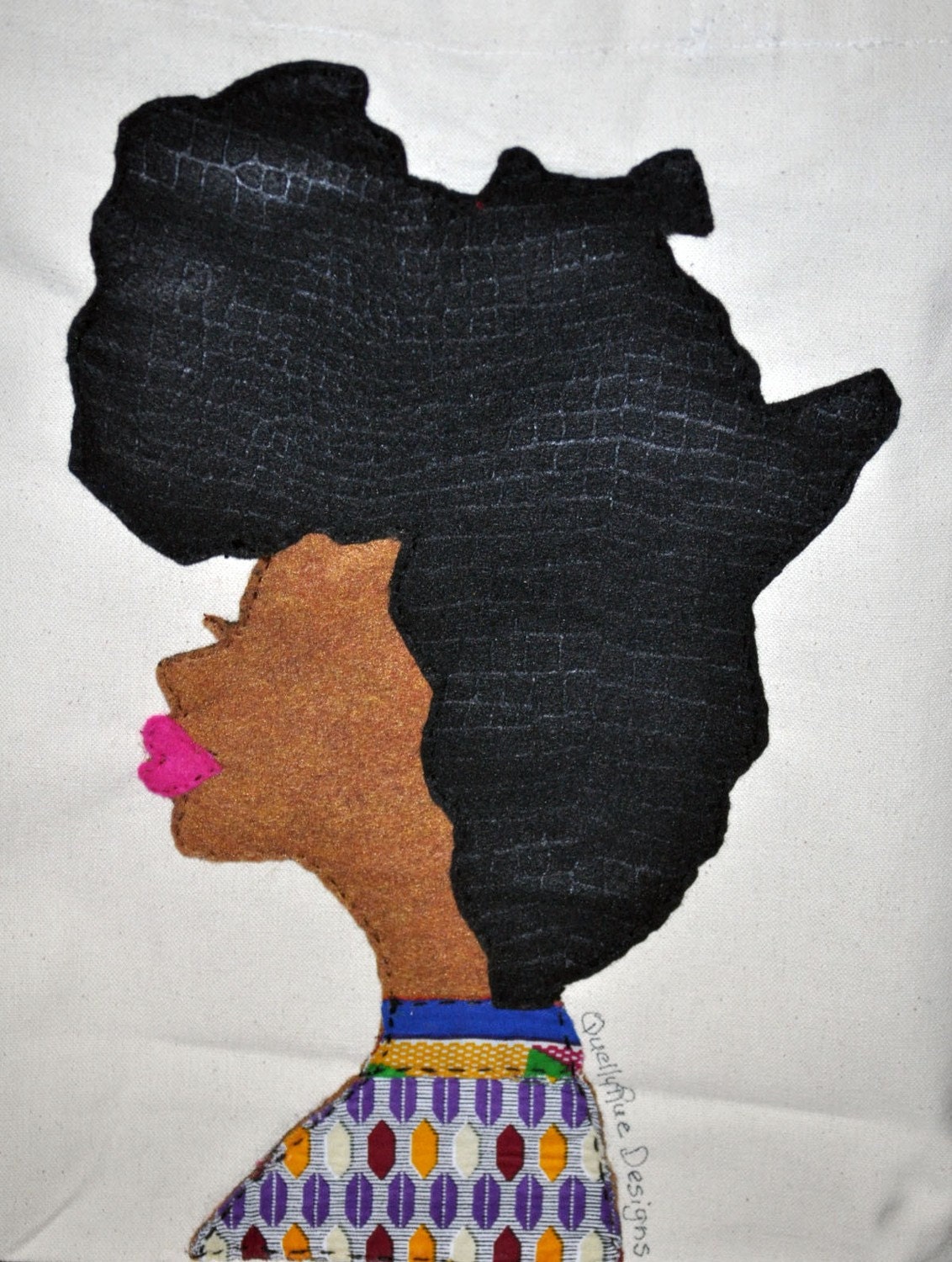 Afro Woman Tote Bag