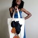 Afro Woman Tote Bag