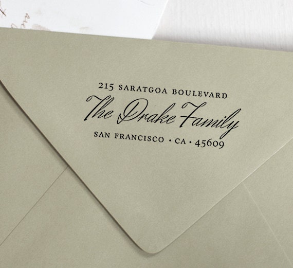 Rubber Address stamp - Eco Friendly, gifts for wedding, housewarming, etsy labels, return address stamp - ea1031