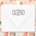 Custom Rubber Address Stamp - Eco Friendly, gifts for wedding, housewarming, etsy labels, return address stamp - ea1063
